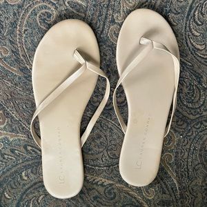 Lauren Conrad Tan flip flops